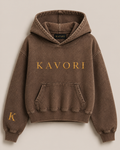 Women Vintage Brown Hoodie