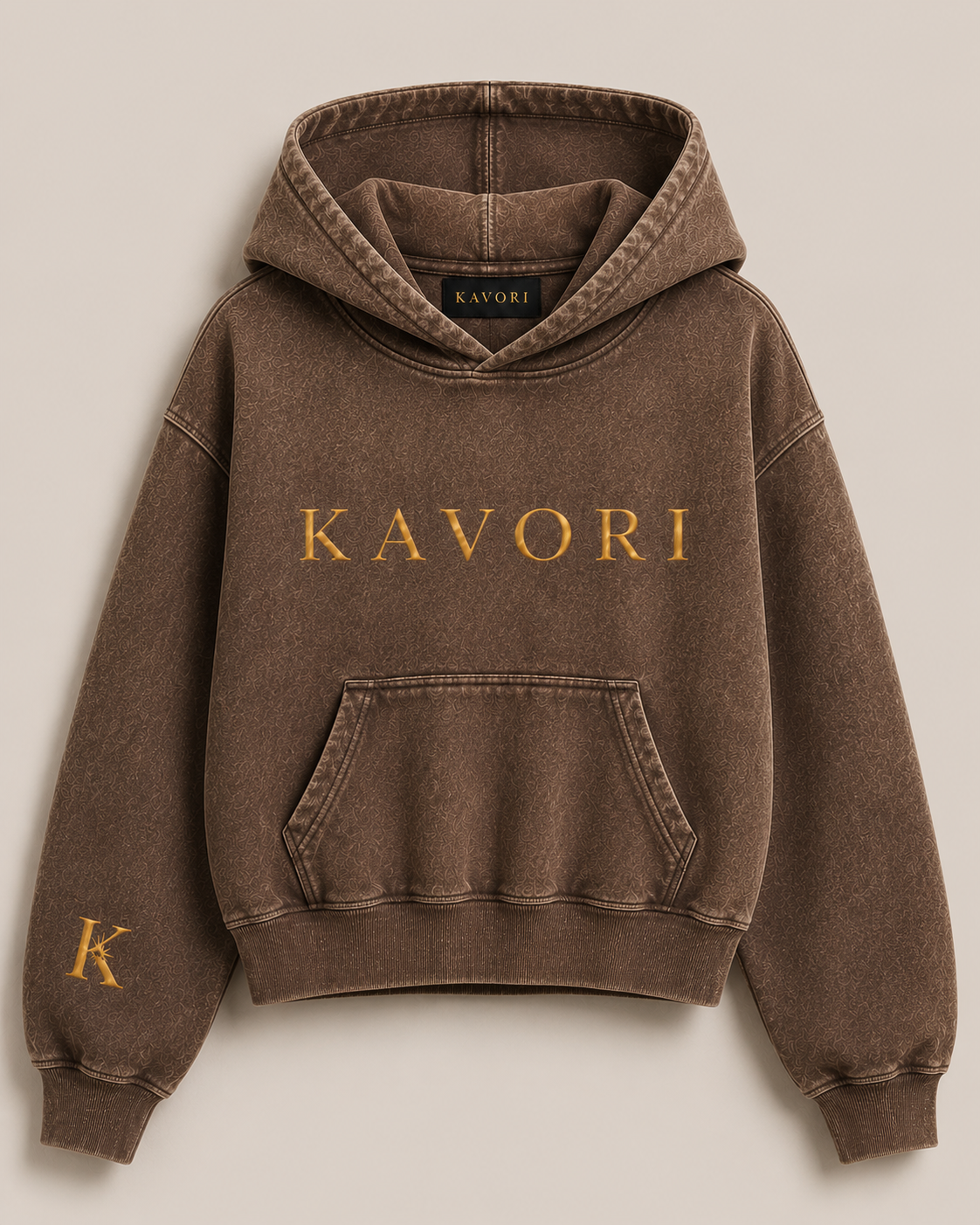 Women Vintage Brown Hoodie
