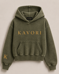 Women Vintage Olive Green hoodie
