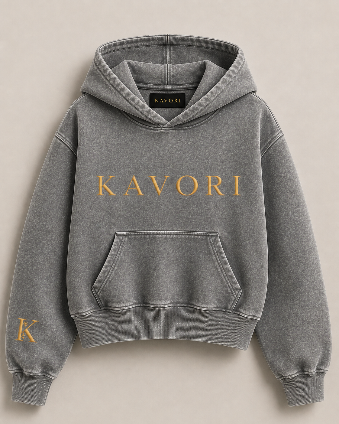 Women Vintage Gray Hoodie